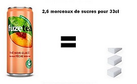 Canette de Thé glacé Fuze Tea de 33cl